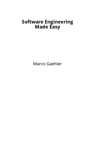خرید و دانلود نسخه کامل کتاب Software Engineering Made Easy