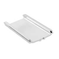 دستگیره مخفی یو U نقره ای براق - یراقینو فروش یراق آلات کابینت و درب
