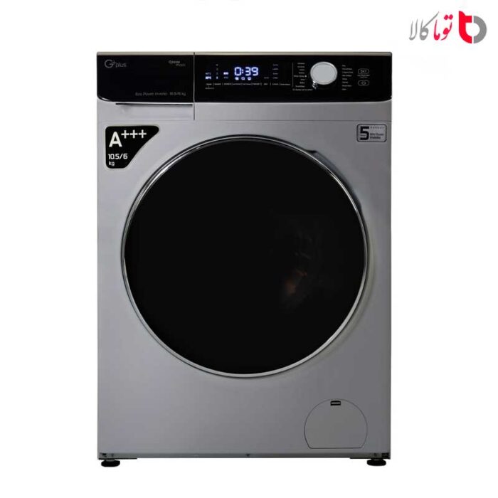 ماشین لباسشویی جی پلاس مدل GWM-M104T ظرفیت 105 کیلوگرم سیلور