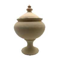 شکلات خوری سفالی خام مدل پایه دار کد 20