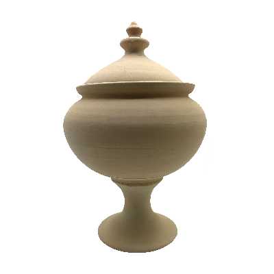 شکلات خوری سفالی خام مدل پایه دار کد 20