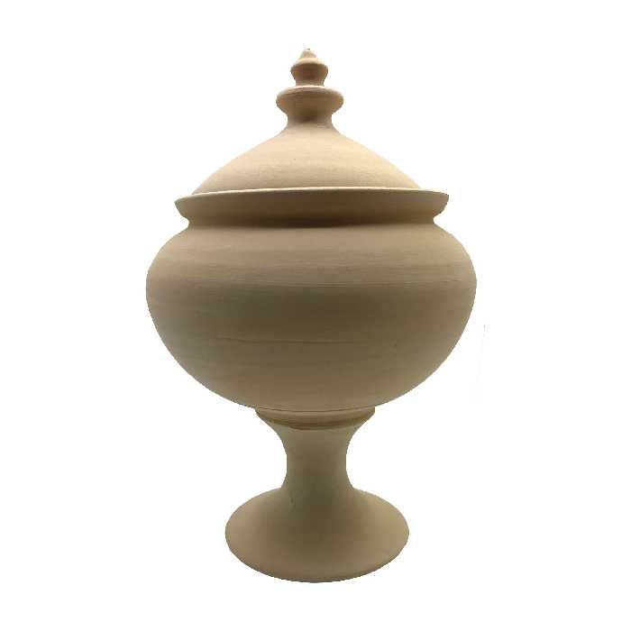 شکلات خوری سفالی خام مدل پایه دار کد 20