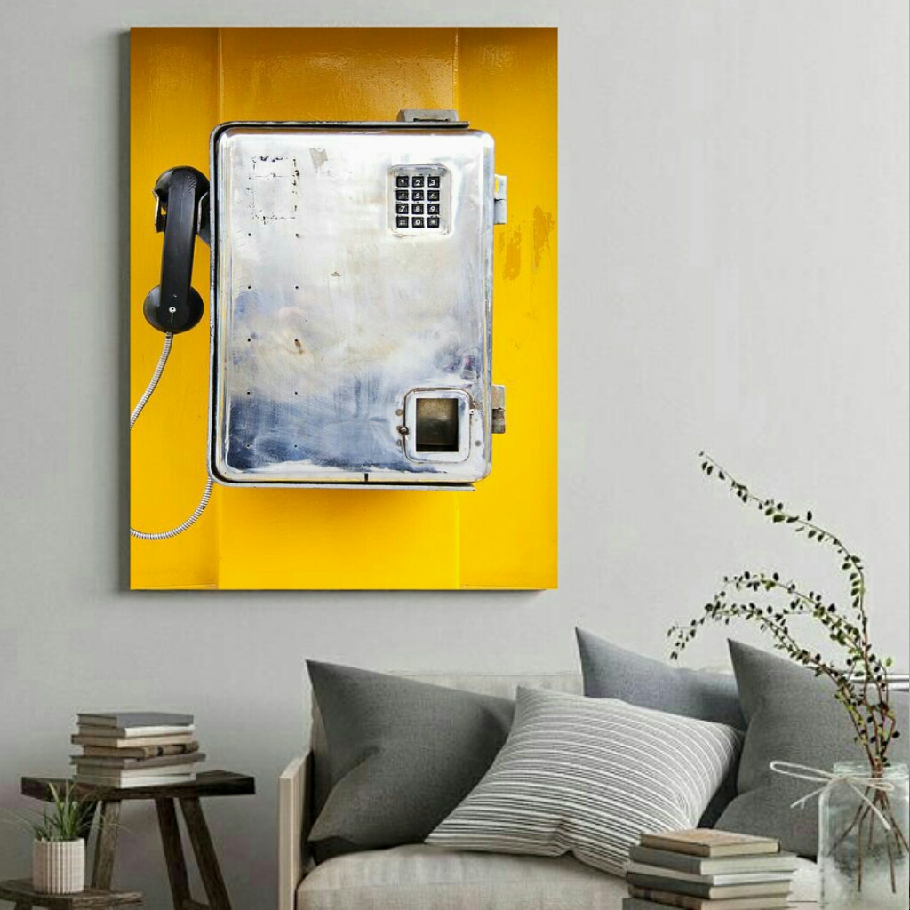 تابلو بوم طرح نوستالژی کیوسک تلفن مدل SDB562