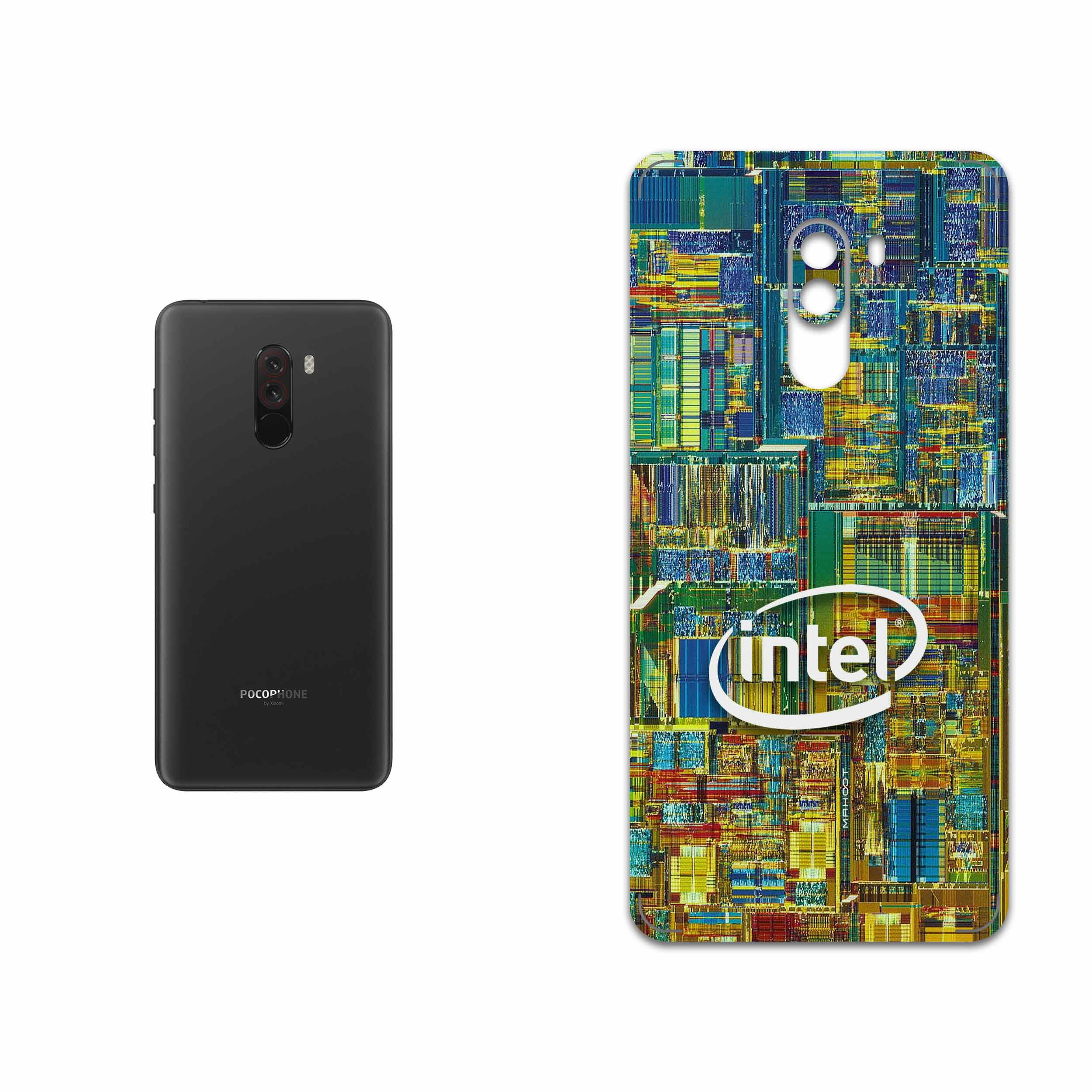 برچسب پوششی ماهوت مدل Intel Brand مناسب برای گوشی موبایل شیائومی POCOPHONE F1