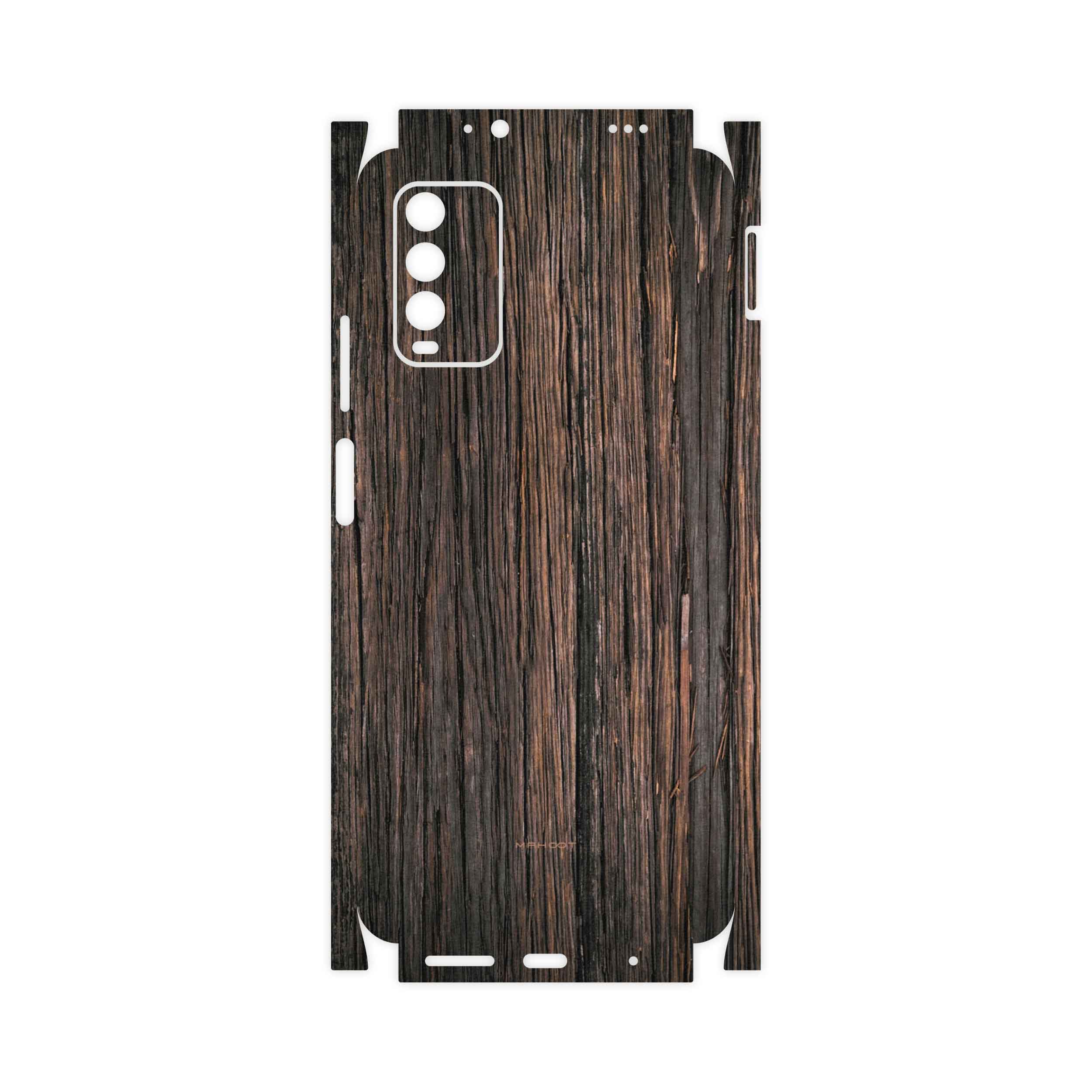برچسب پوششی ماهوت مدل Burned-Wood-FullSkin مناسب برای گوشی موبایل شیائومی Redmi Note 9 4G
