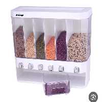 مخزن حبوبات 6 خانه دکمه ای