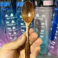 قاسق غذاخوری چوبی 1 عددی رنگ قهوه ای تیره