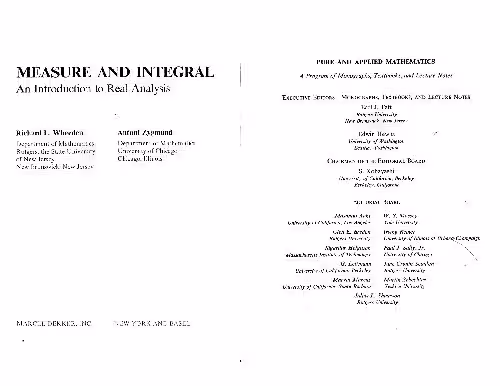 خرید و دانلود نسخه کامل کتاب Measure And Integral An Introduction to Real analysis