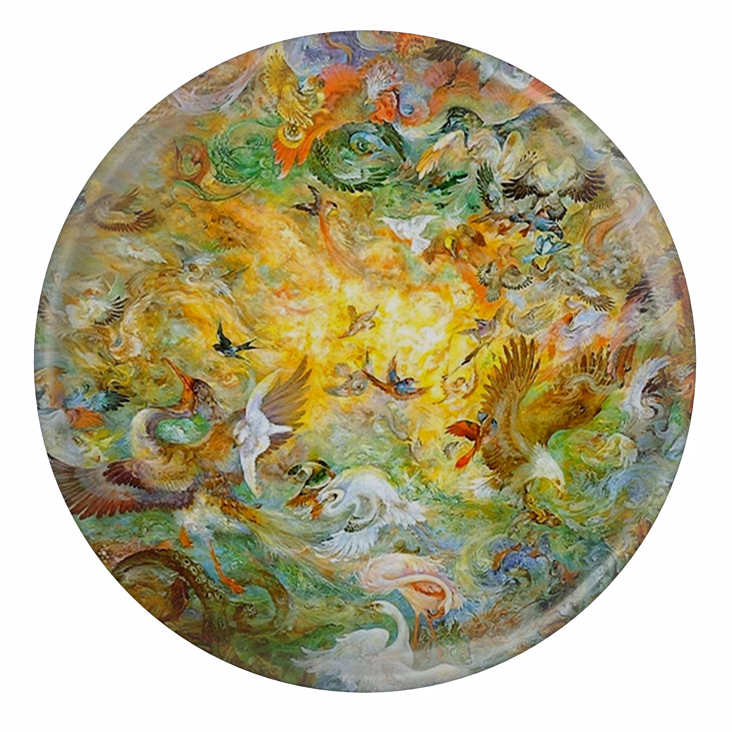 پیکسل طرح نقاشی سنتی پرنده مدل S10235