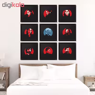 تابلو فنچ آرت طرح Game of Thrones کد GPHSET16 مجموعه 9 عددی