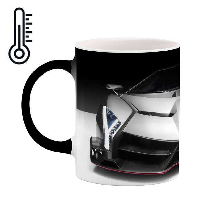 ماگ حرارتی طرح ماشین Lamborghini veneno مدل mgph15611