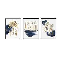 تابلو نقاشی اکریلیک طرح دندانپزشکی کد dec33 مجموعه 3 عددی