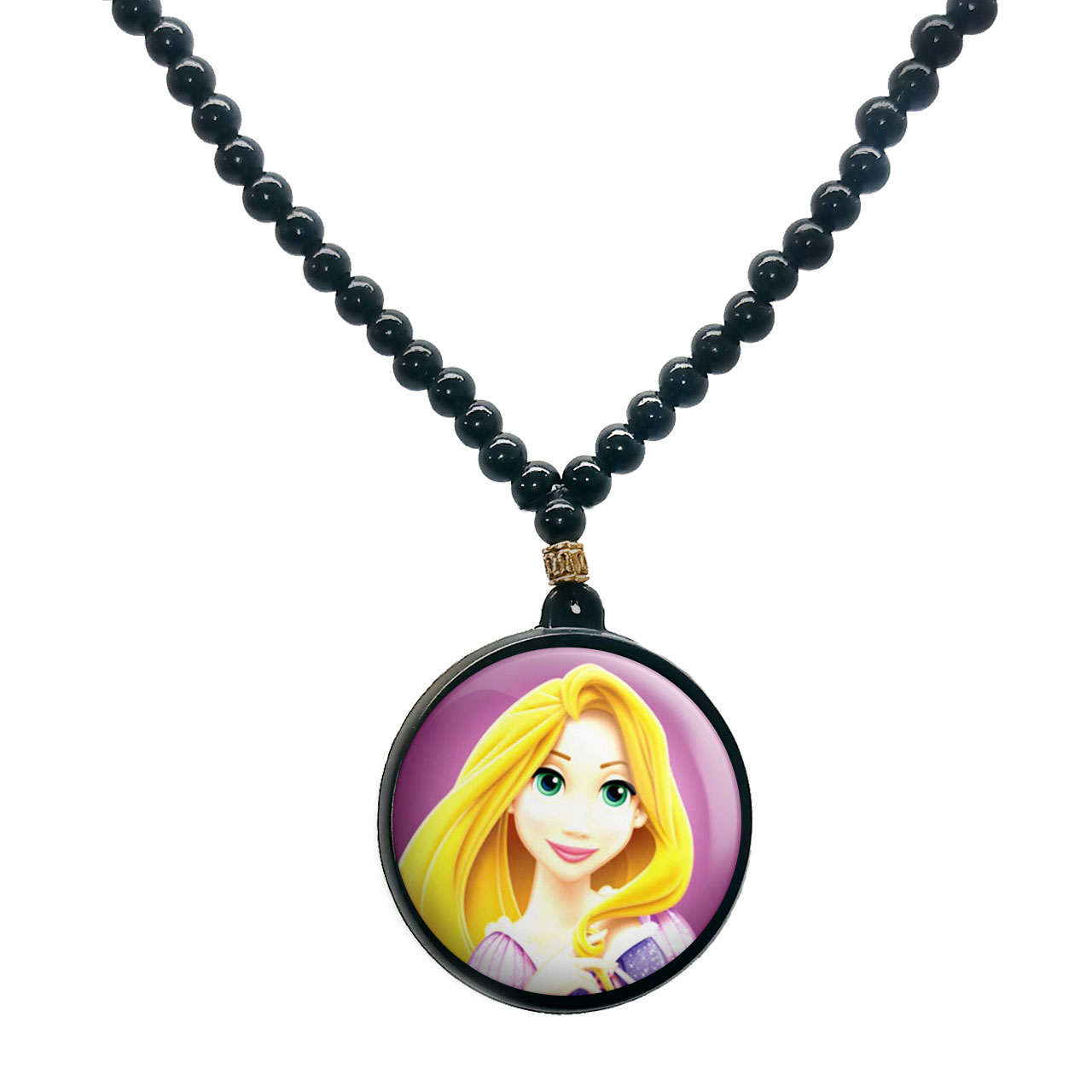 گردنبند پرمانه طرح پرنسس ها کد pmd.248 مدل دو طرفه