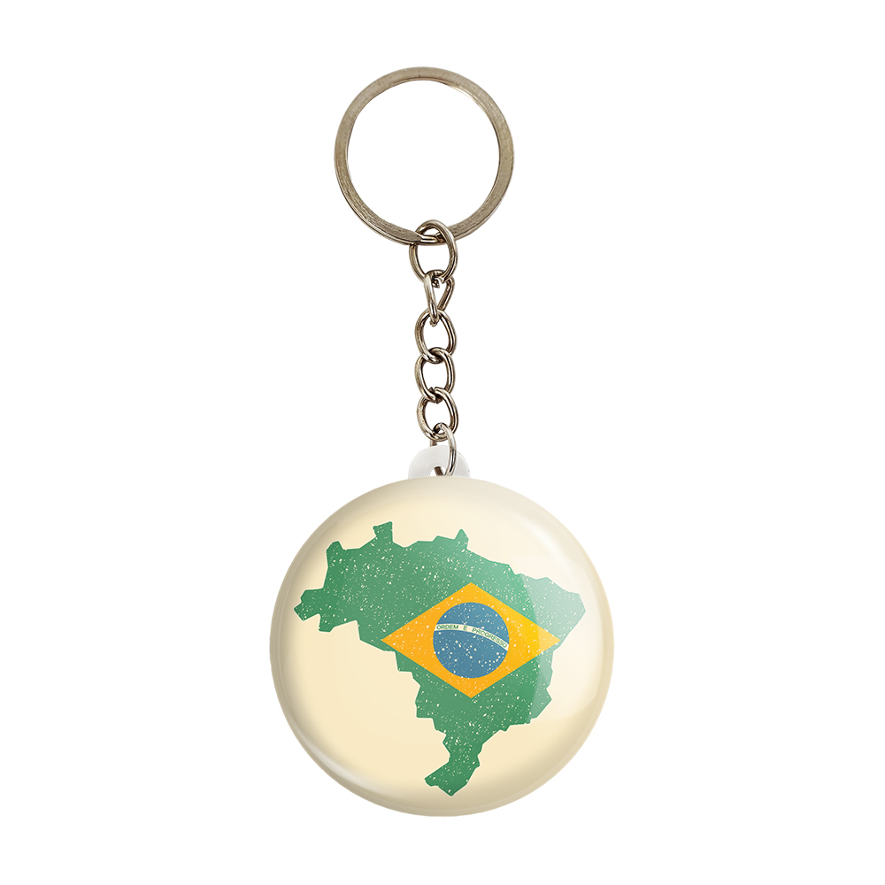 جاکلیدی خندالو مدل پرچم برزیل  کد 20684