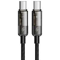 کابل سوپر فست شارژ و انتقال داده تایپ سی به تایپ سی 100 وات 1.2 متری مک دودو Macdodo CA-284 Type-C to Type-C Cable