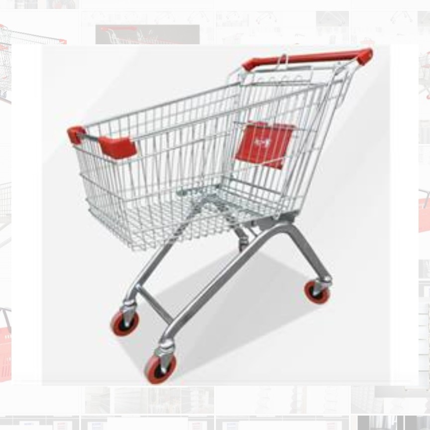 چرخ خرید 80 لیتری فروشگاهی  .کرایه وانت شهری به عهده مشتری( ارسال با  باربری بین شهری و پس کرایه ) می باشد