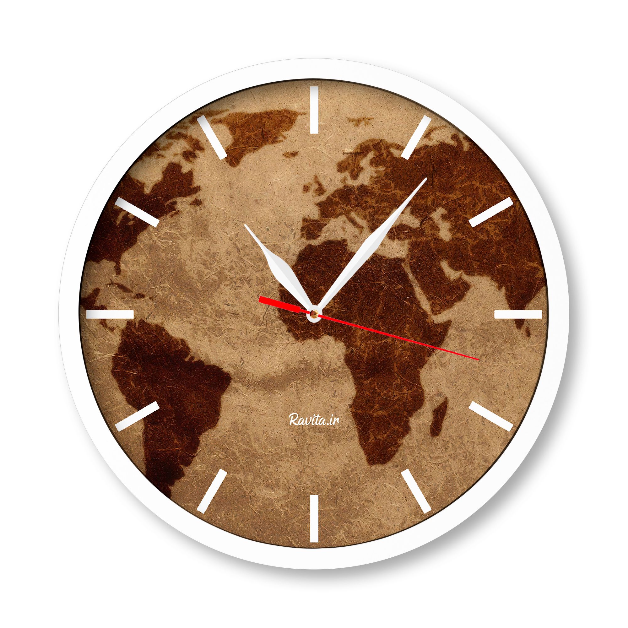 ساعت‌های دیواری راویتا طرح نقشه جهان 2005