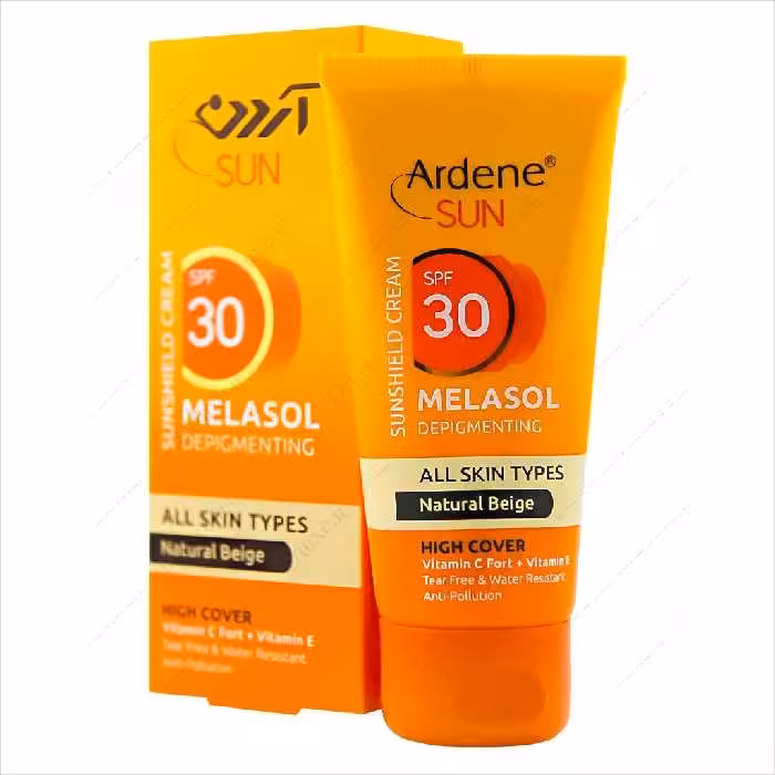 کرم ضد آفتاب رنگی ملاسول آردن SPF30 انواع پوست