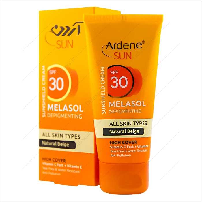 کرم ضد آفتاب رنگی ملاسول آردن SPF30 انواع پوست