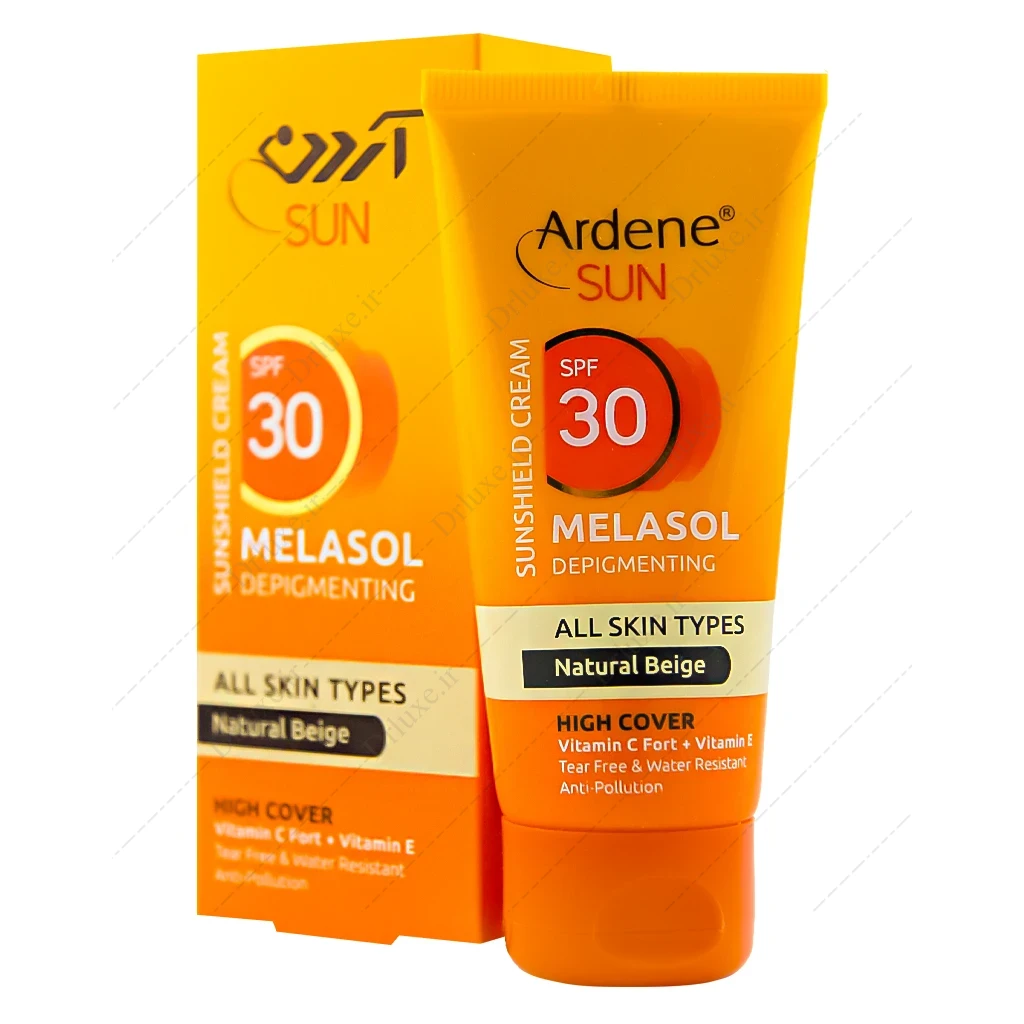 کرم ضد آفتاب رنگی ملاسول آردن SPF30 انواع پوست