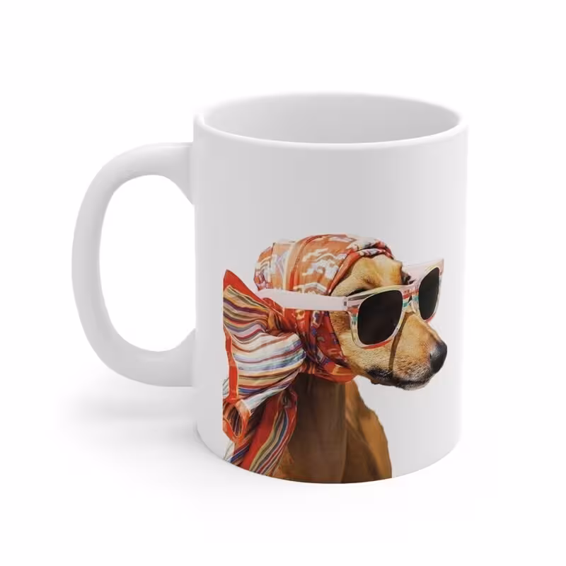 ماگ طرح سگ Dog مدل  NM1229