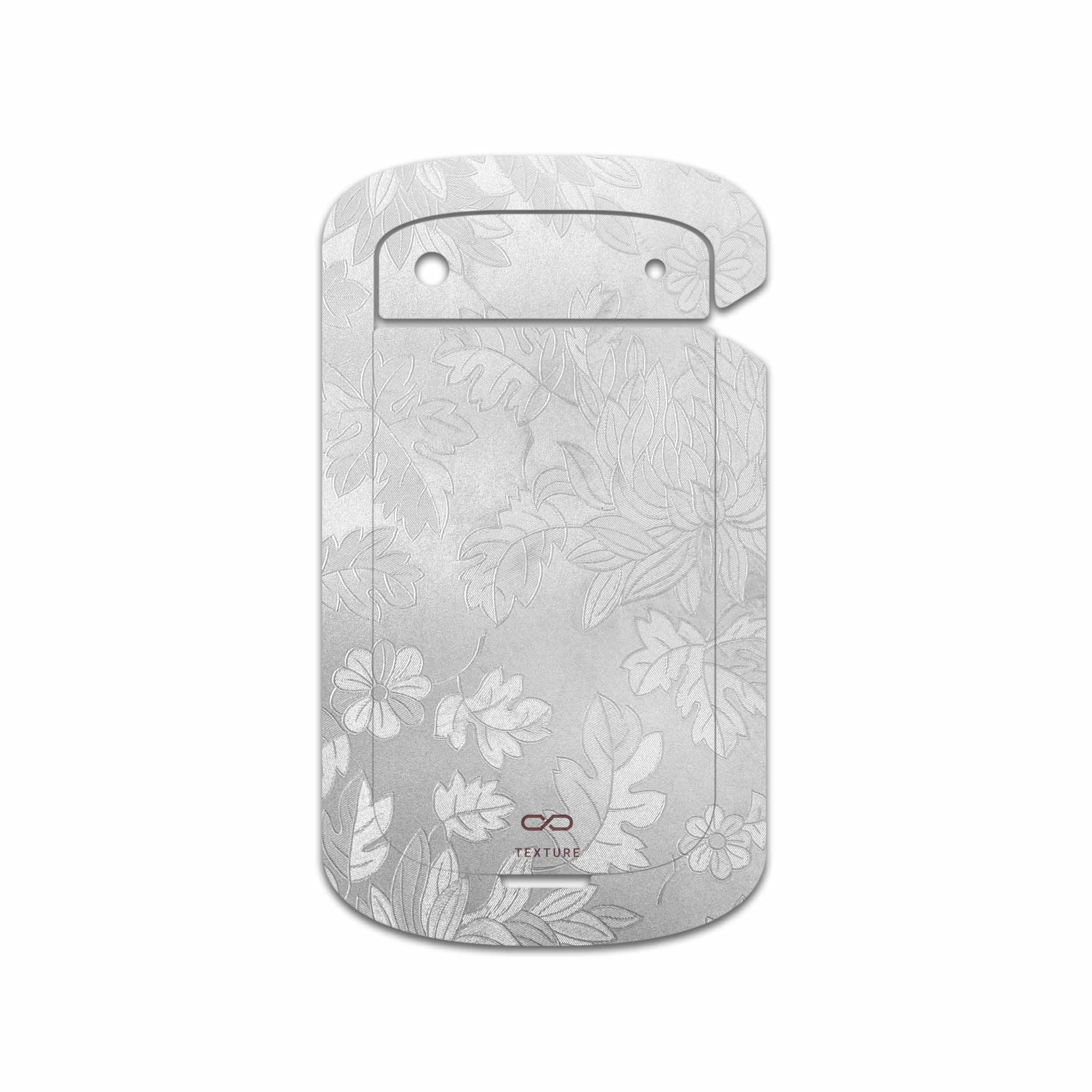 برچسب پوششی ماهوت مدل Silver-Wildflower مناسب برای گوشی موبایل بلک بری Bold Touch 9900