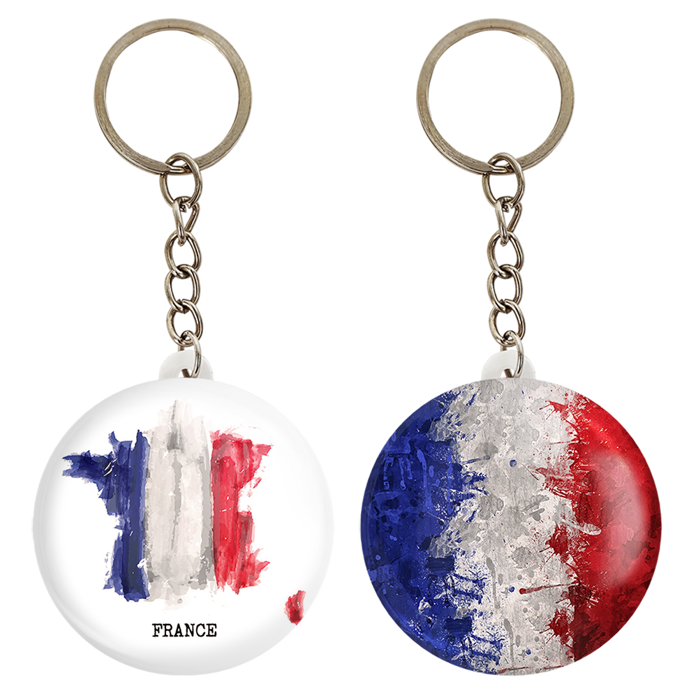 جاکلیدی خندالو مدل پرچم فرانسه کد 2053120526 مجموعه 2 عددی