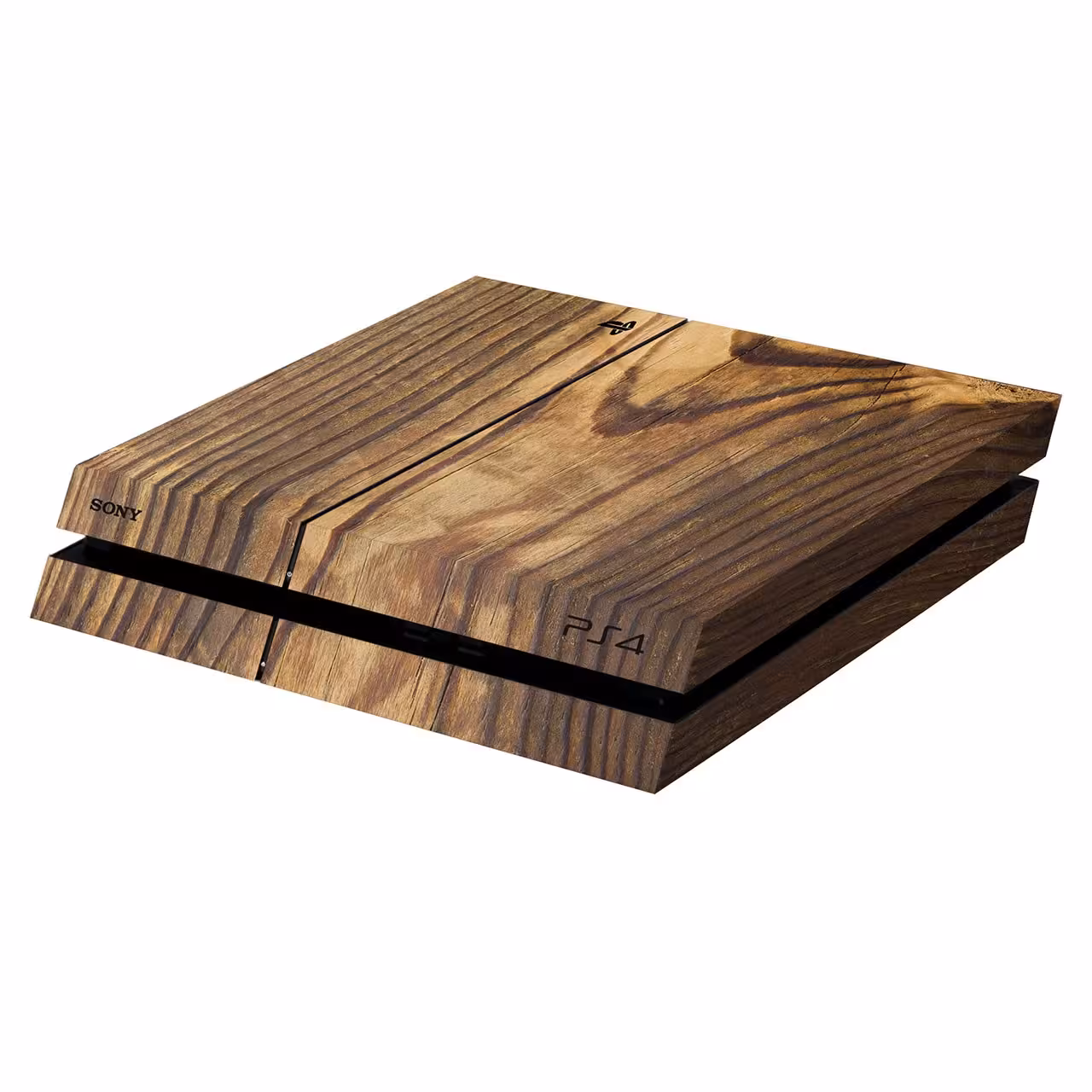 برچسب افقی پلی استیشن 4 ونسونی طرح Real Wood