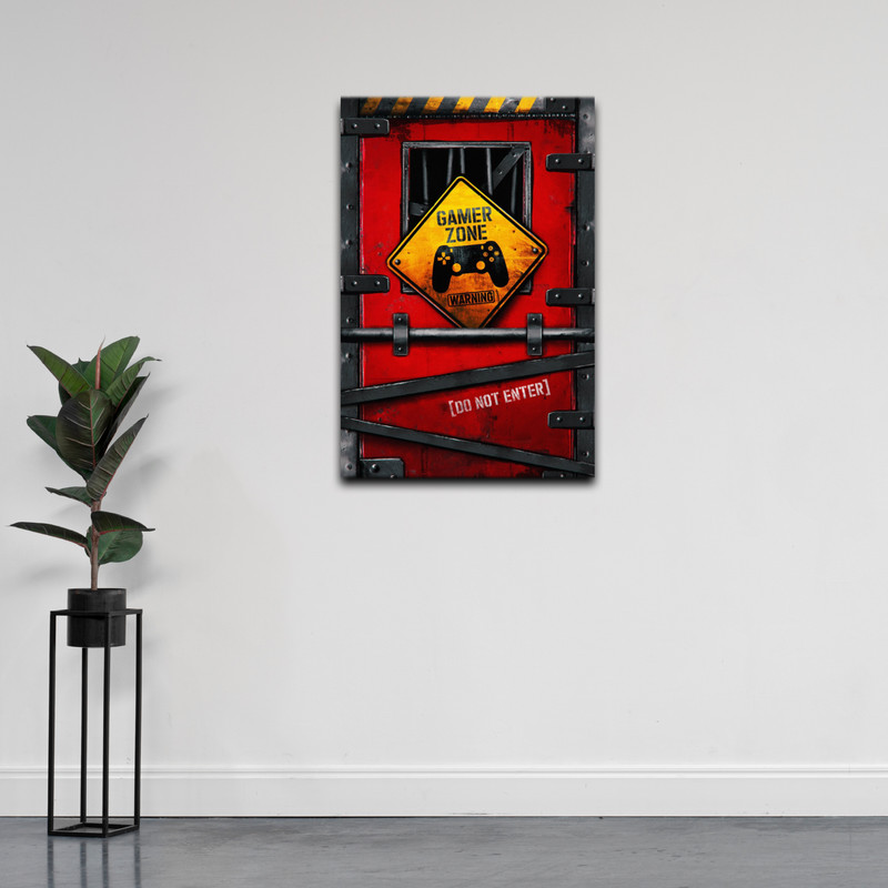 تابلو شاسی مدل گیمینگ طرح گیم زون کد 27 | دنیای قاب