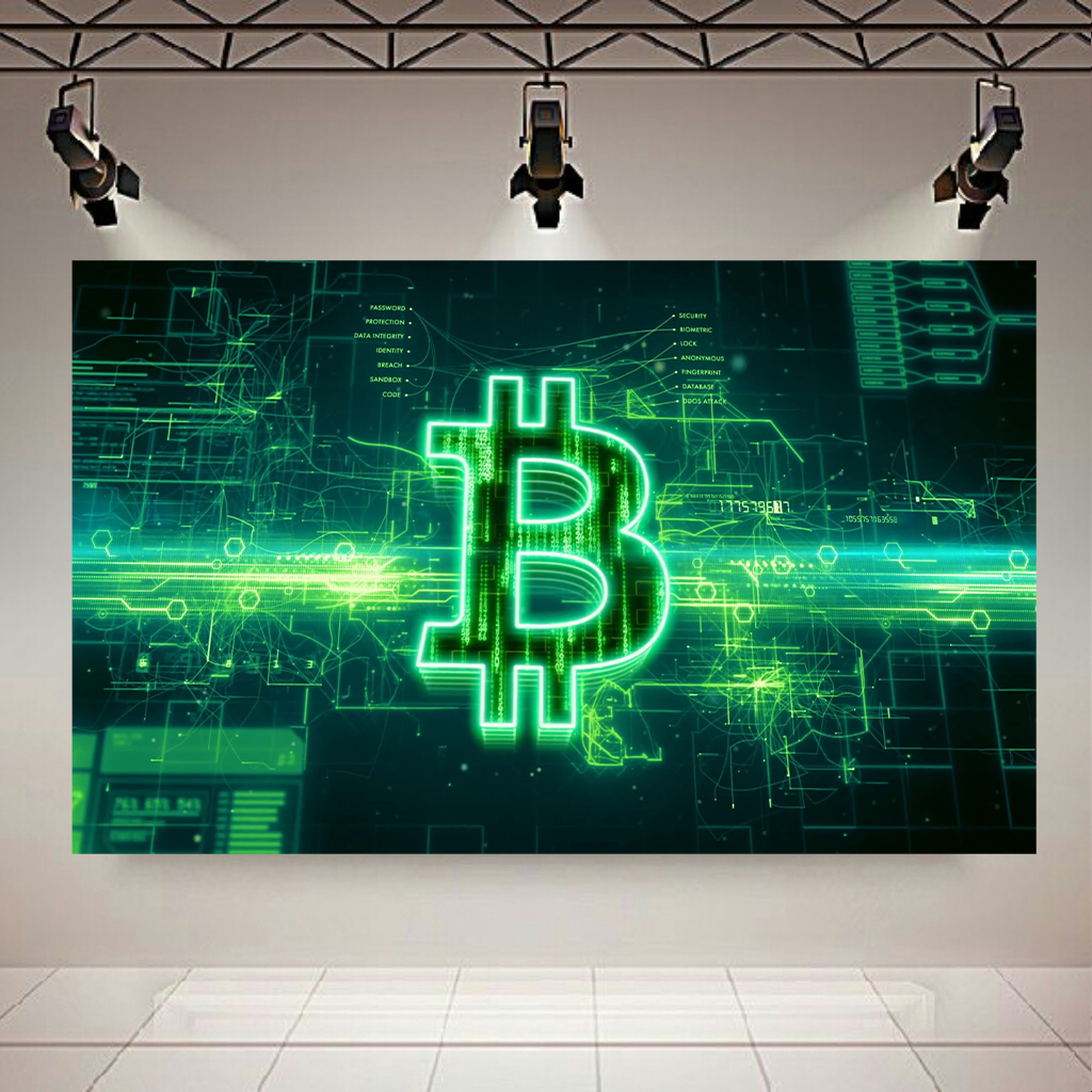 تابلو شاسی طرح بیت کوین مدل Digital Bitcoin کد AR1380