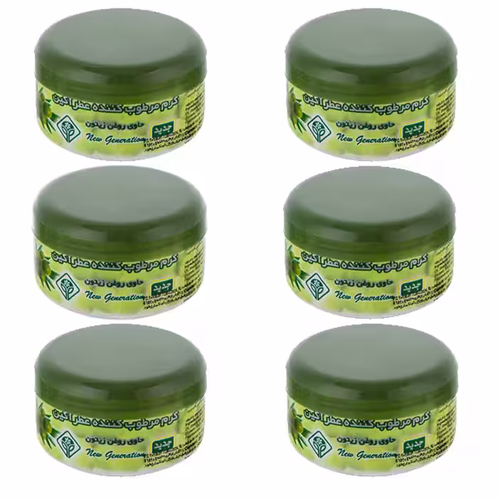کرم نرم کننده عطرآگین مدل زیتون حجم 200 میلی لیتر مجموعه 6 عددی