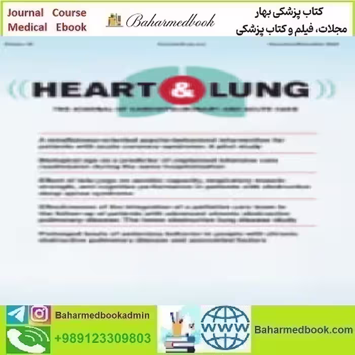Heart &amp; Lung The Journal of Cardiopulmonary and Acute Care V