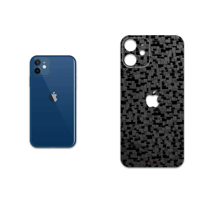 برچسب پوششی ماهوت مدل Black-Silicon مناسب برای گوشی موبایل اپل iPhone 12 mini