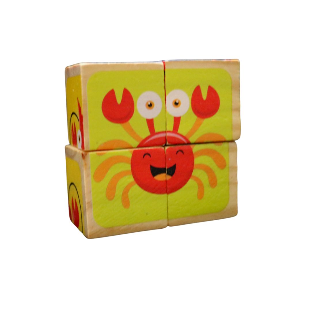 بازی آموزشی حیوانات مدل آبزیان بسته 4 عددی