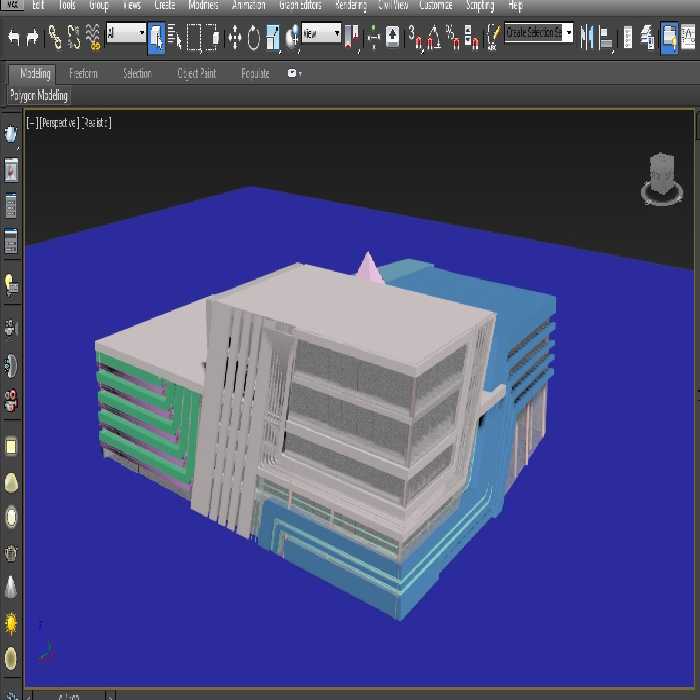 فایل مکس مجتمع تجاری مسکونی 6 طبقه