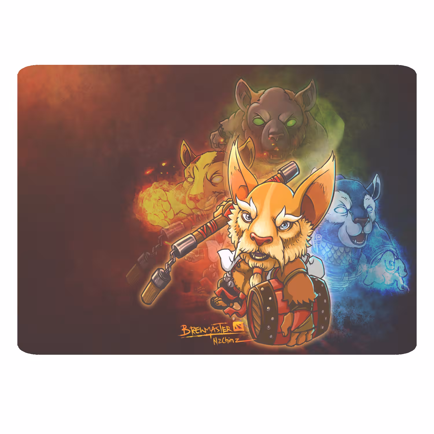 ماوس پد طرح DOTA2 کد B93
