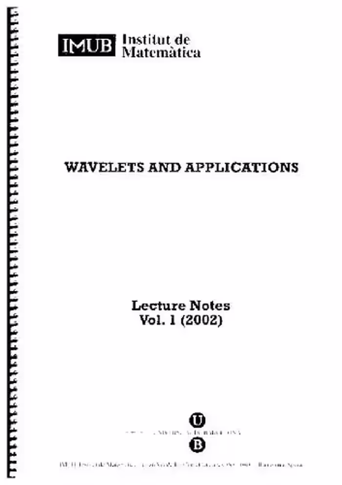 خرید و دانلود نسخه کامل کتاب Wavelets and applications