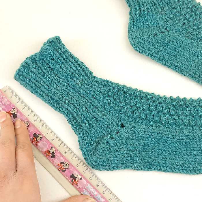 جوراب ساق کوتاه بافتنی کد 12