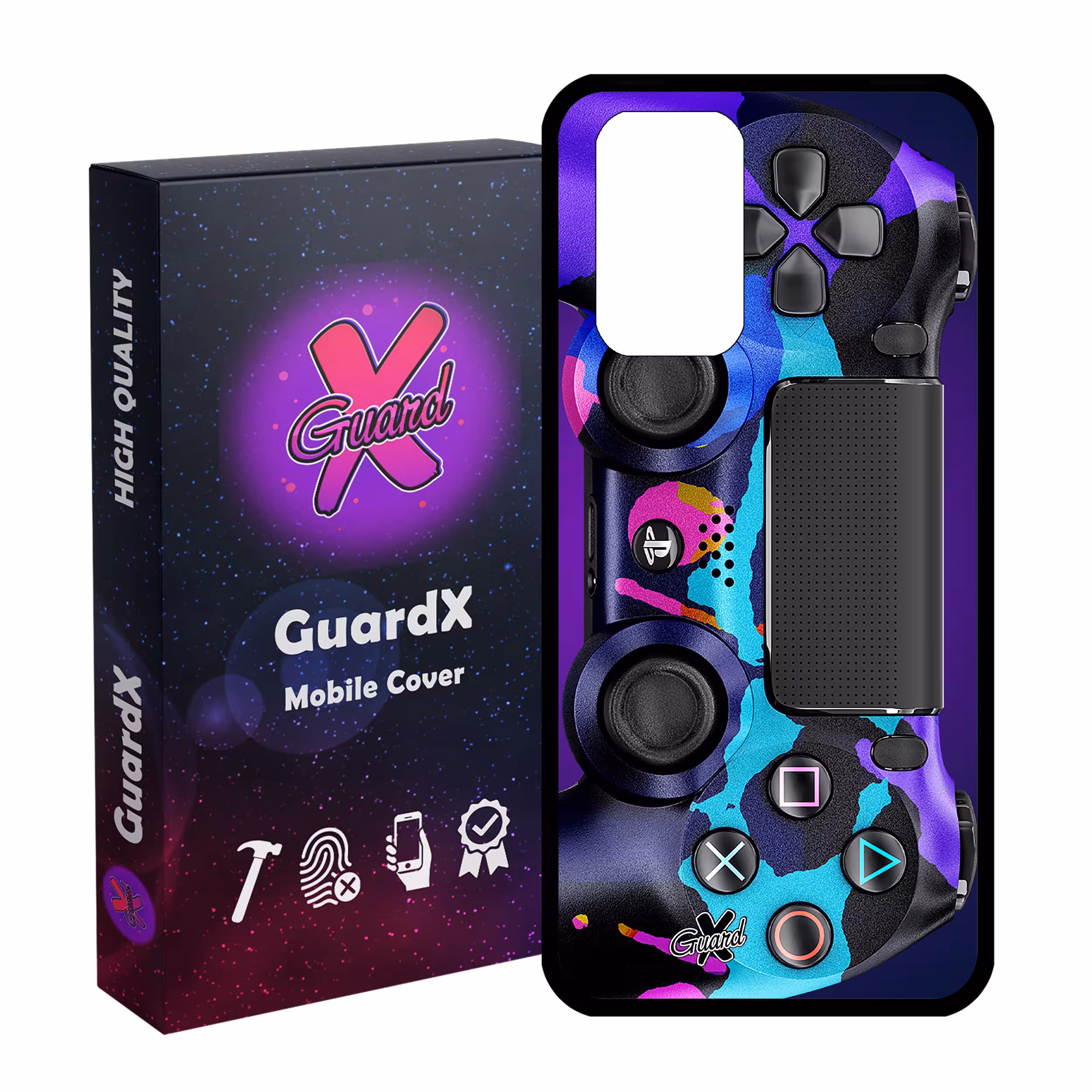 کاور گارد ایکس طرح PS4 Controller مدل Glass10089 مناسب برای گوشی موبایل شیائومی Redmi Note 10 Pro / Note 10 Pro Max