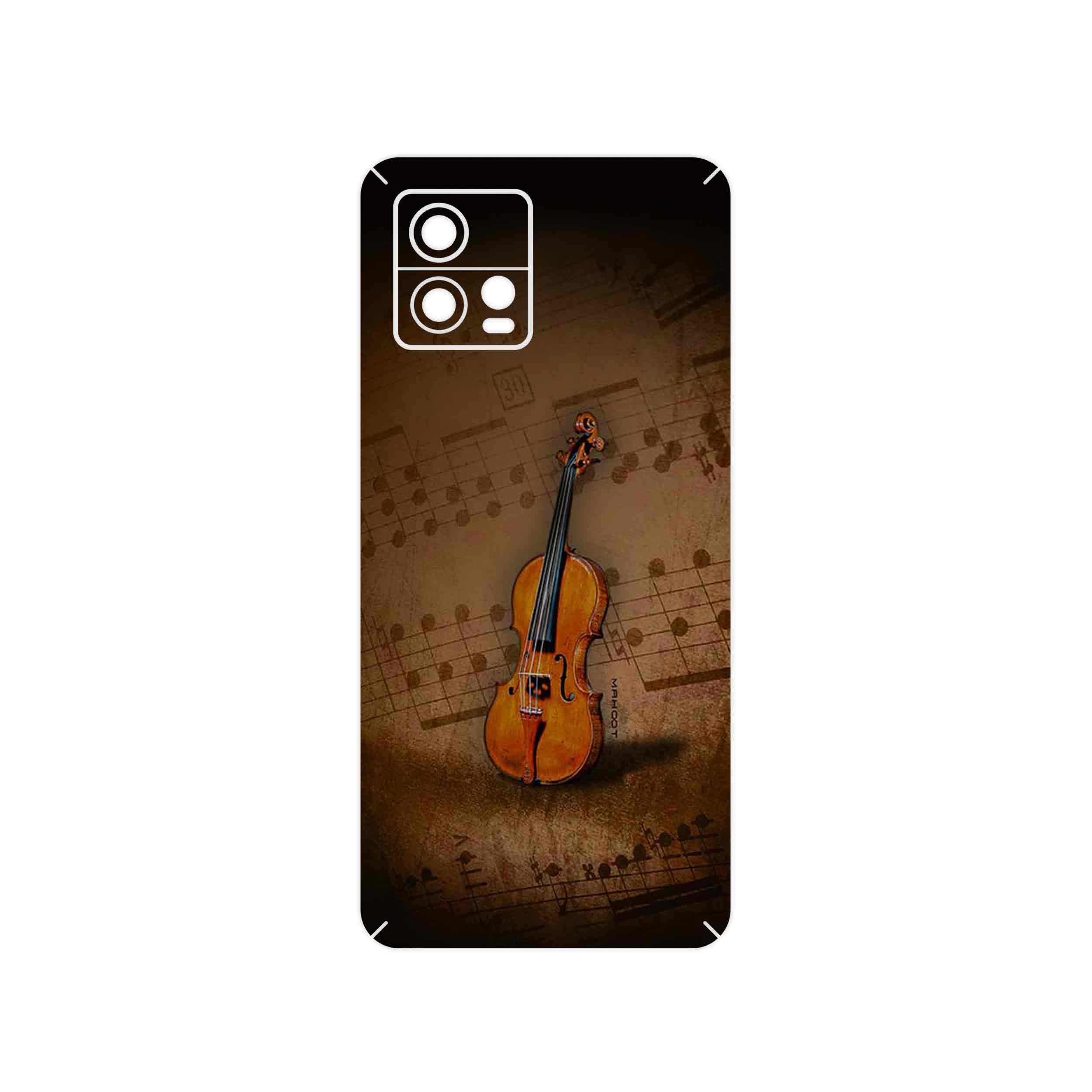 برچسب پوششی ماهوت مدل Violin_Instrument مناسب برای گوشی موبایل موتورولا Moto G72