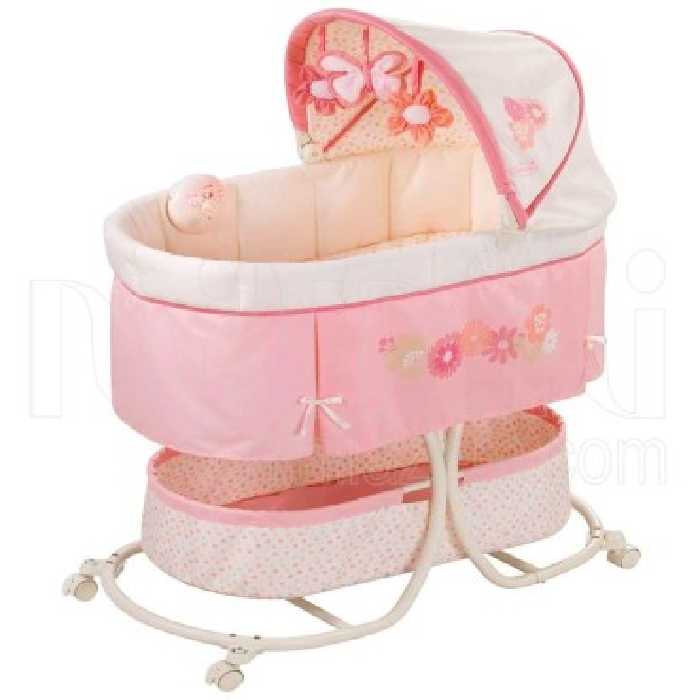 گهواره موزیکال نوزاد سامر صورتی Summer