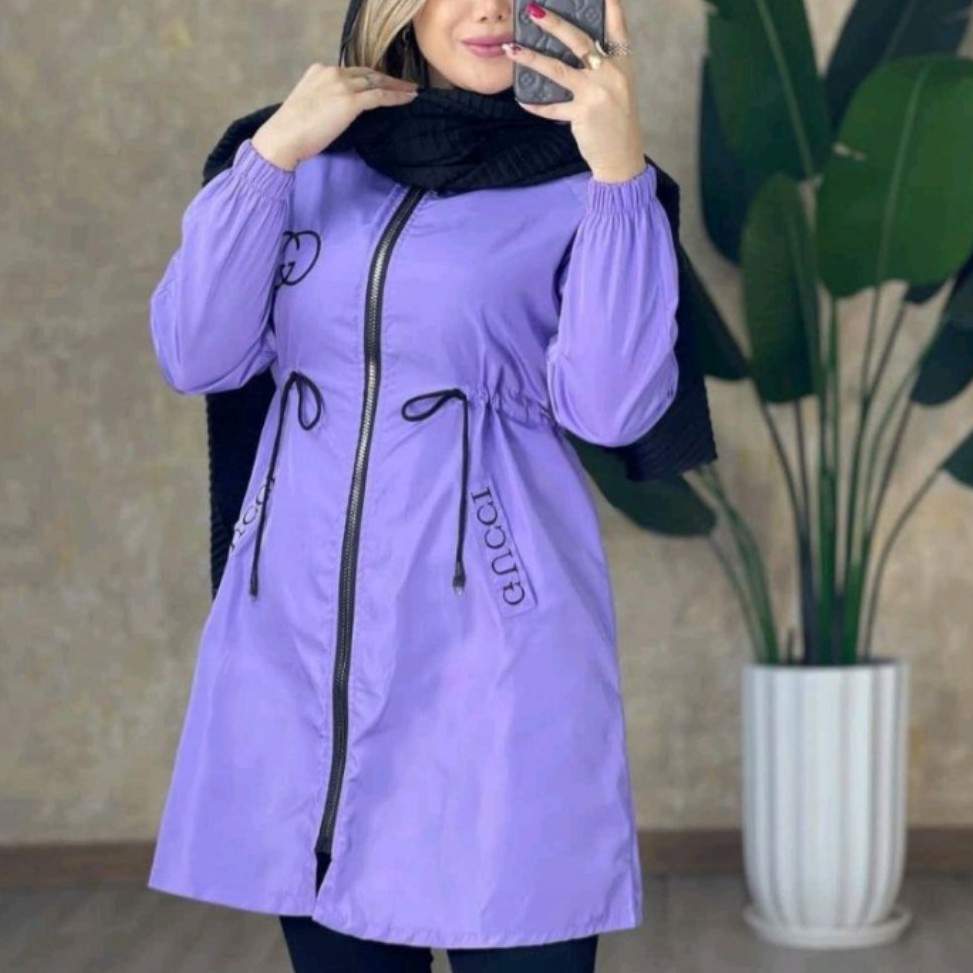 بارانی زنانه کلاهدار وجلو زیپ دار مموری کد bz01 با ارسال رایگان 