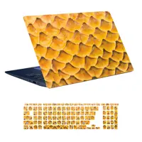 استیکر لپ تاپ توییجین و موییجین طرح Snake کد 06 مناسب برای لپ تاپ 15.6 اینچ به همراه برچسب حروف فارسی کیبورد 