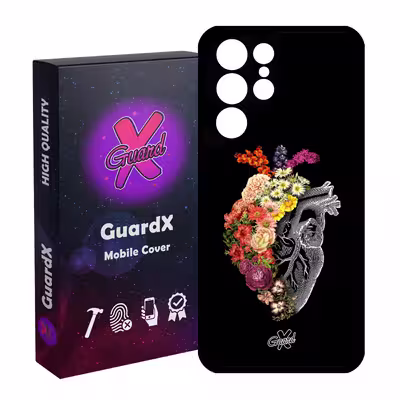 کاور گارد ایکس طرح قلب مدل Glass10216 مناسب برای گوشی موبایل سامسونگ Galaxy S21 Ultra