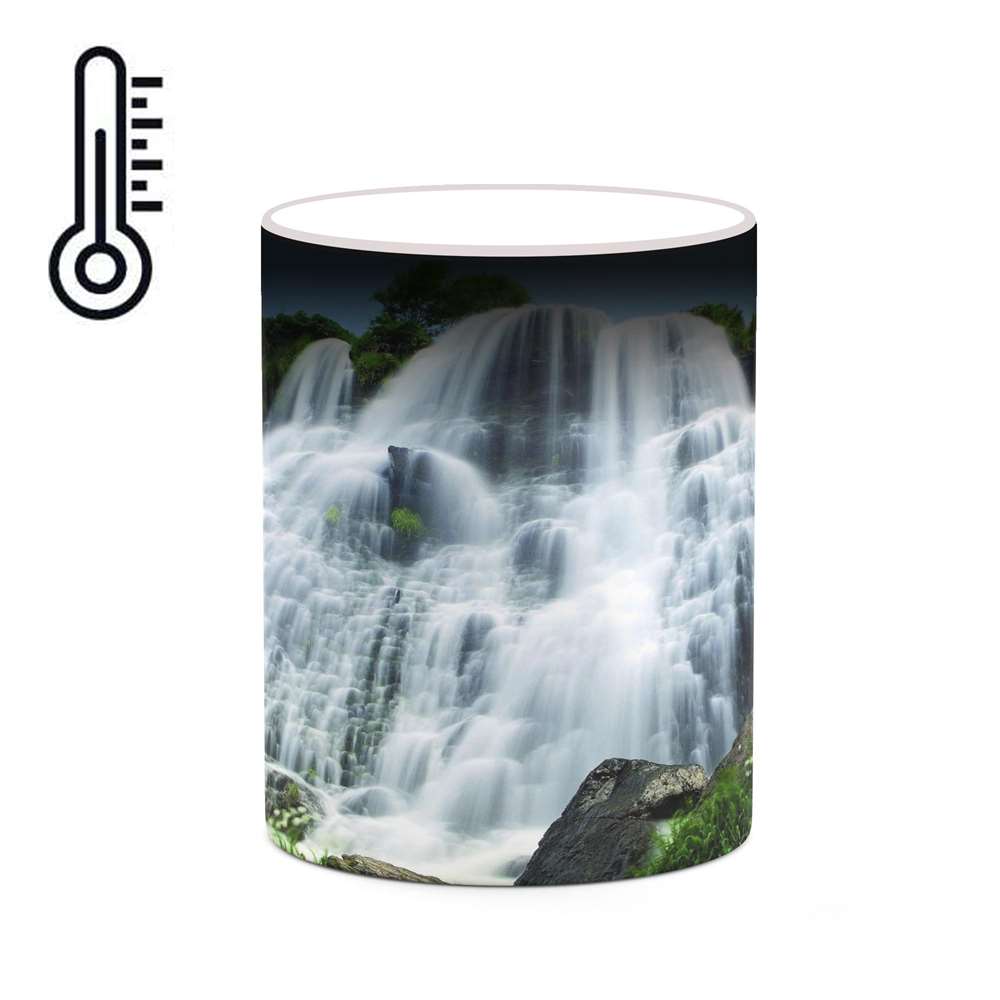 ماگ حرارتی کاکتی طرح آبشار مدل mgh18344