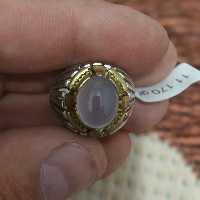 انگشتر  فاخر نقره سر برنجی (پس کرایه)