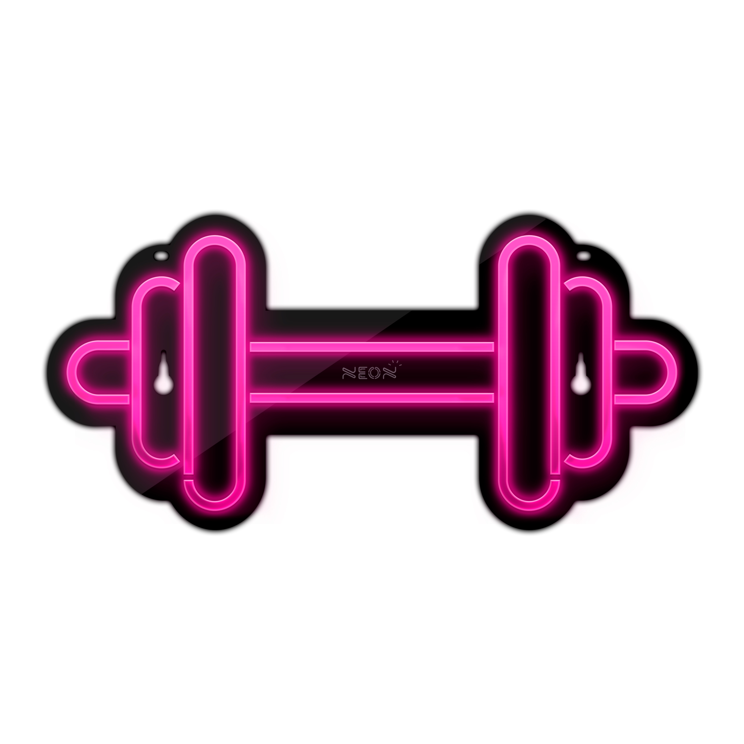 چراغ دیواری نئون دیزاین طرح Dumbbell-BL_PN