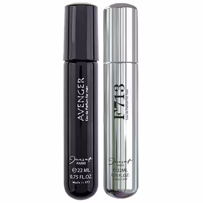 عطر جیبی مردانه ژک ساف مدل Avenger حجم 22 میلی لیتر به همراه عطر جیبی مردانه مدل F713 حجم 22 میلی لیتر