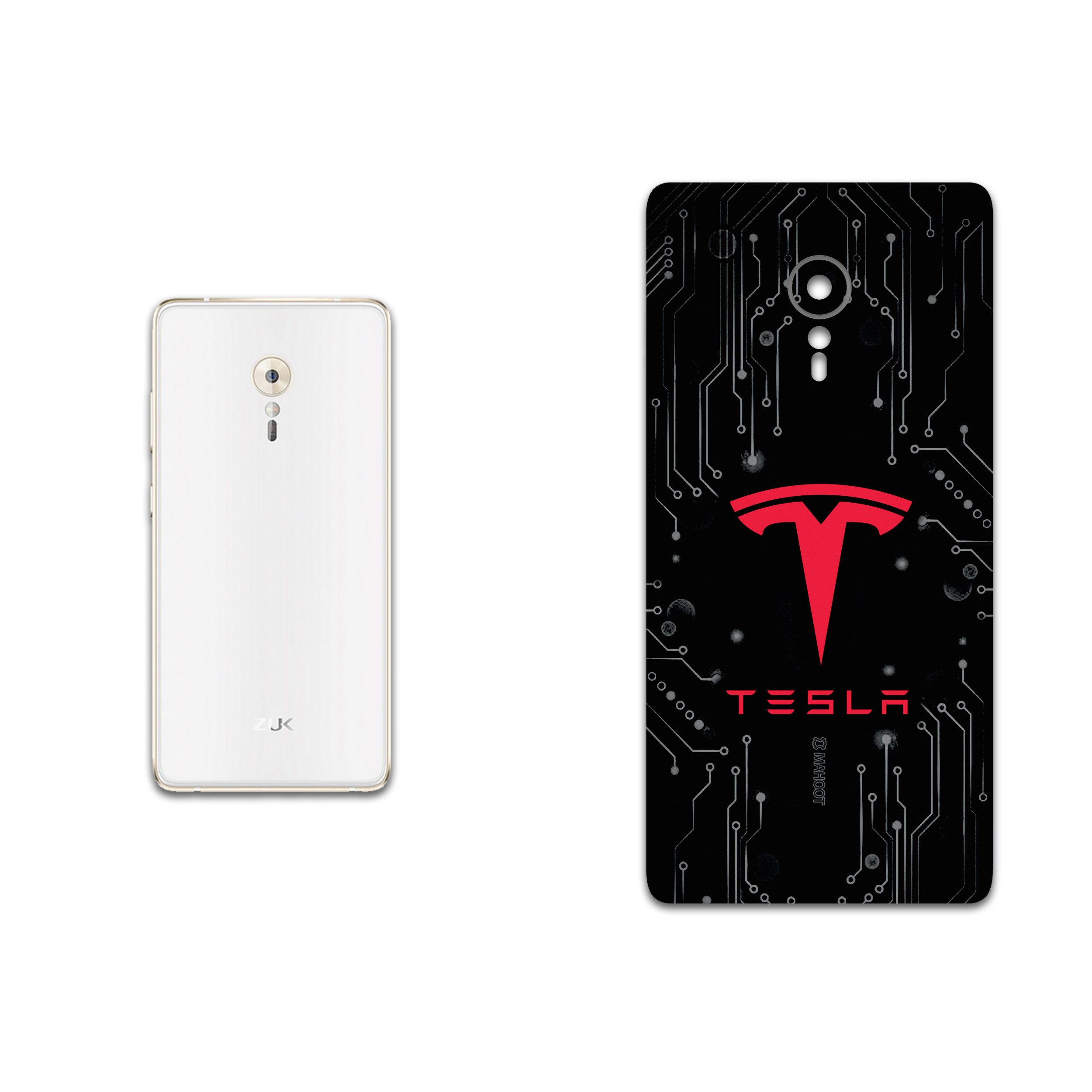 برچسب پوششی ماهوت مدل TESLA-Motors مناسب برای گوشی موبایل لنوو ZUK Z2
