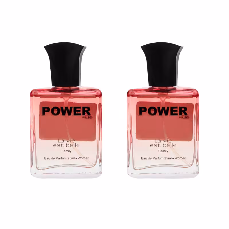 عطر جیبی  زنانه پاور پالس مدل لاویه بل حجم 25 میلی لیتر بسته 2 عددی